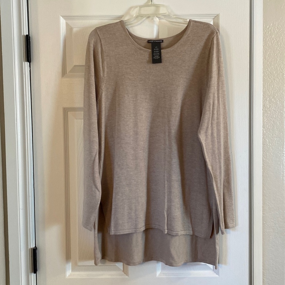 LS tunic crewneck sweater